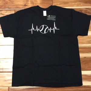 Baseball ⚾️ Life (Heartbeat) T-Shirt XL